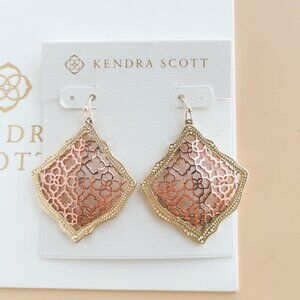 Kendra Scott Kirsten Collection. Rose Gold Filigree Earrings